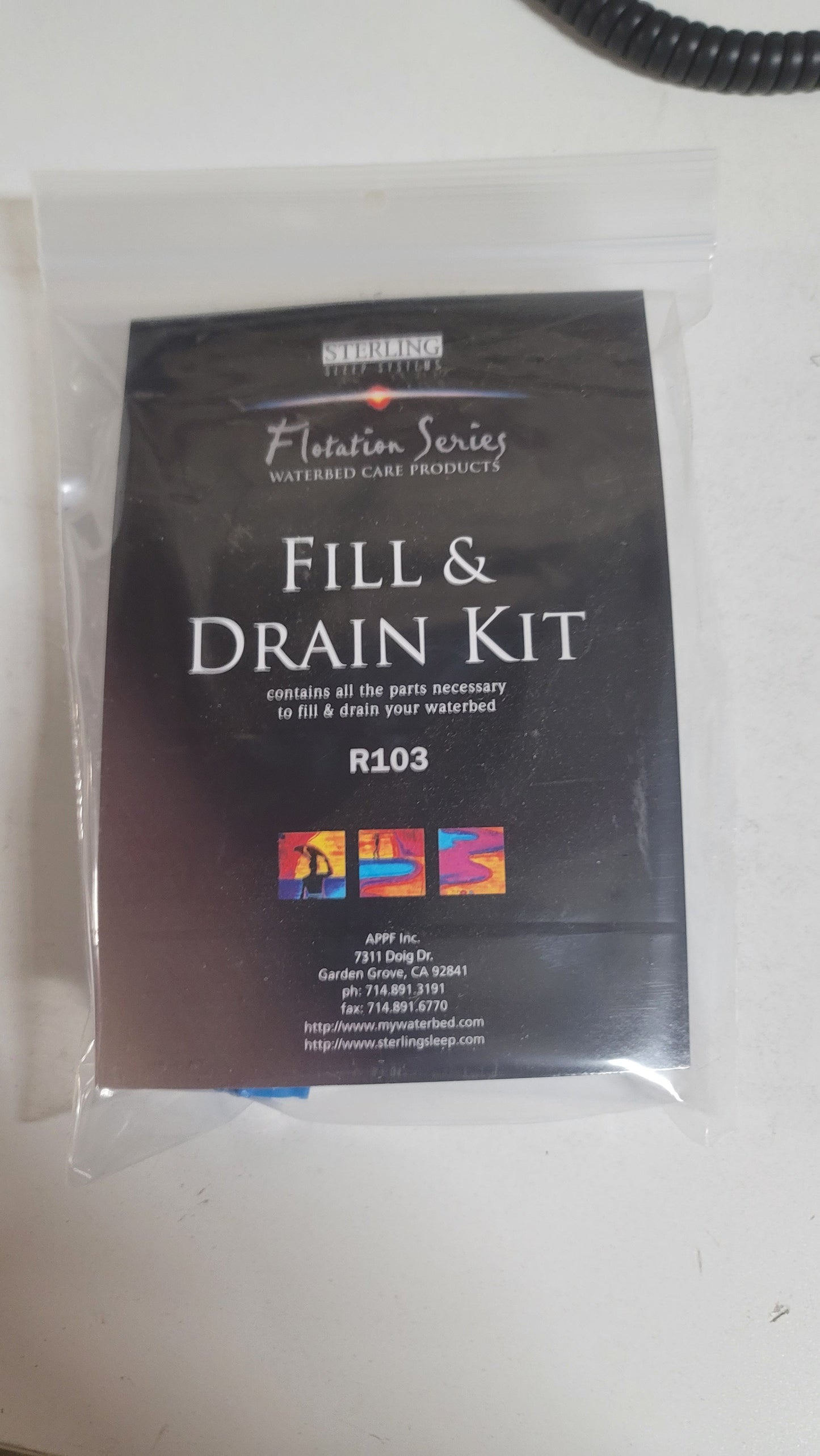 Fill Drain Kit Sterling Sleep Systems