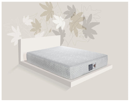 Sterling Sleep Eco-Luxury Natural Latex Mattress shown in a modern Japanese style art setting. Sterlingsleep.com